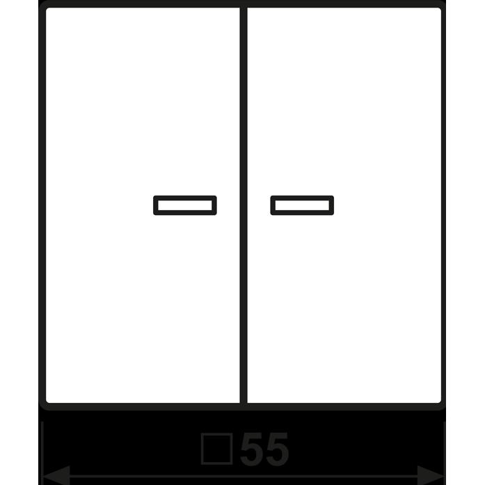 JUNG FM A 1701 BF SW eNet, Taster + Schalter, Schwarz