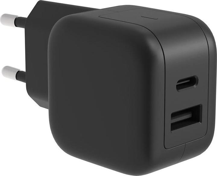 HQ Power Fast USB charger with GaN-Fast technology - 2 outputs - USB-A and USB-C - 30 W (30 W)