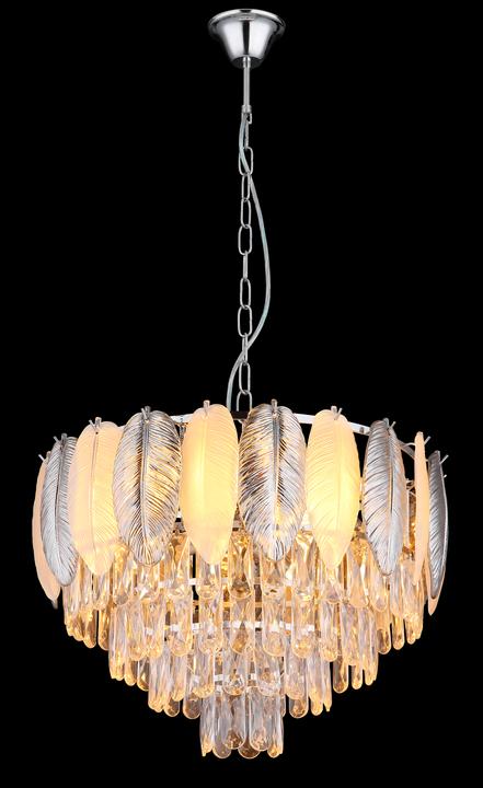 Produktbild Globo Luster Metall Verchromt, 8xe14 (52 cm)