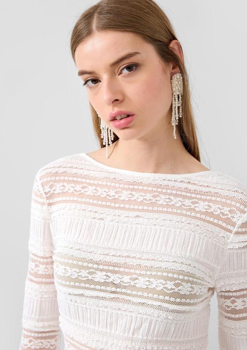 Produktbild s.Oliver T-Shirt Spitzenshirt (M)