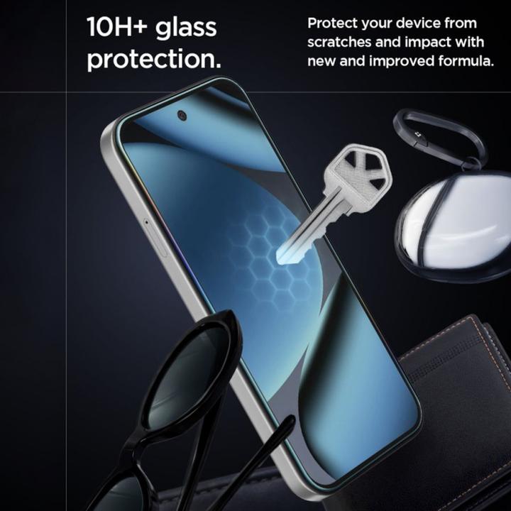 Actual product image Spigen GLAS.tR EZ Fit Pro Pixel 10a Screen Protector (2 pcs., Google Pixel 10a)