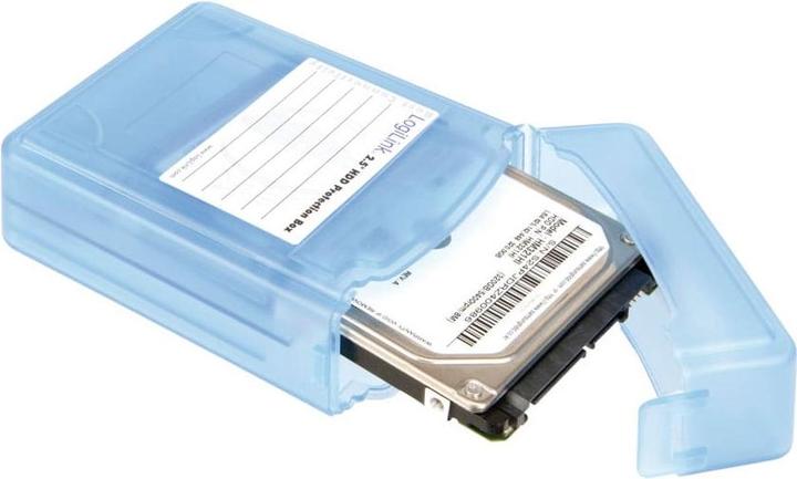 Produktbild LogiLink HDD-Box fr 2 x 2,5" Festplatten, blau