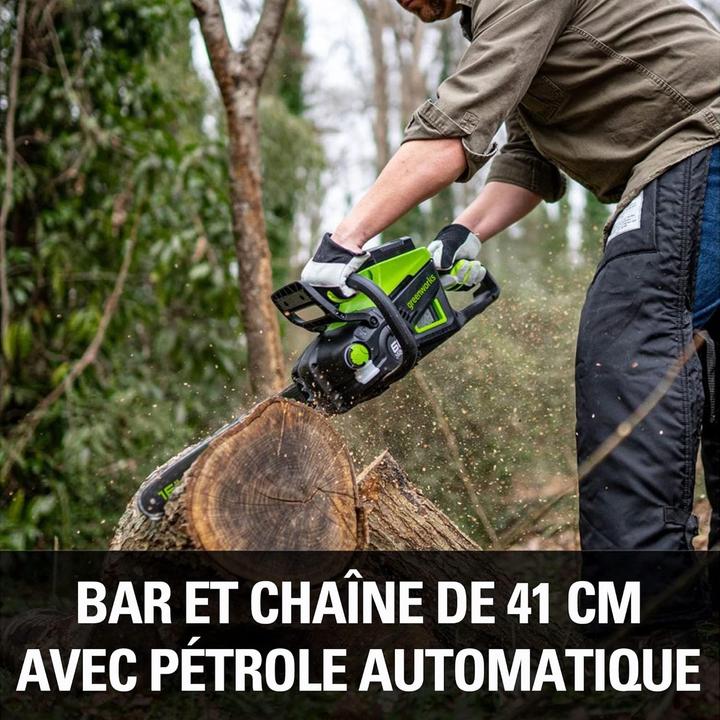 Produktbild Greenworks Grandininis sah GD60CS40 60V 40cm (Akku Kettensäge)