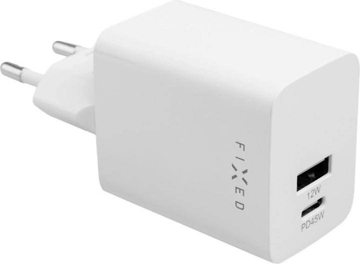 Fixed Mini chargeur de voyage USB-C/USB fixe 45W | FIXC45M-CU-WH (45 W, 2 ports)