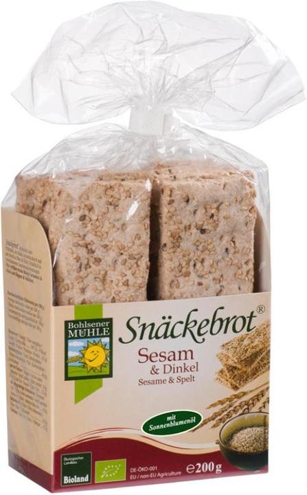 Produktbild Bohlsener Mühle Sesam & Dinkel Snäckebrot Bio (200 g)