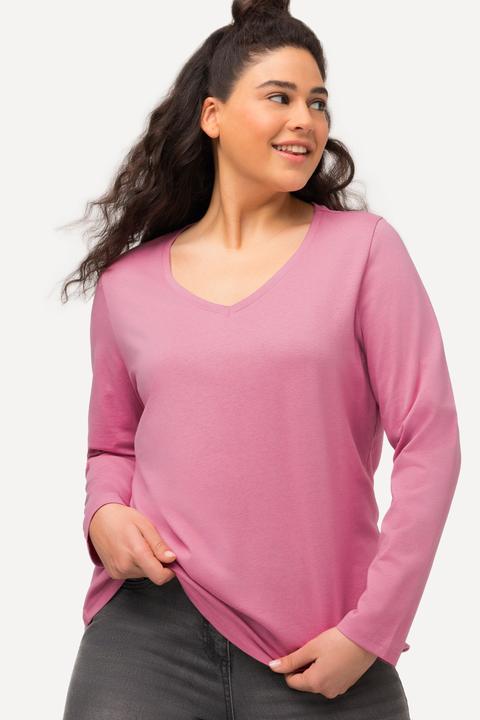 Immagine prodotto Ulla Popken Maglia aderente con scollo a V e maniche lunghe (60)