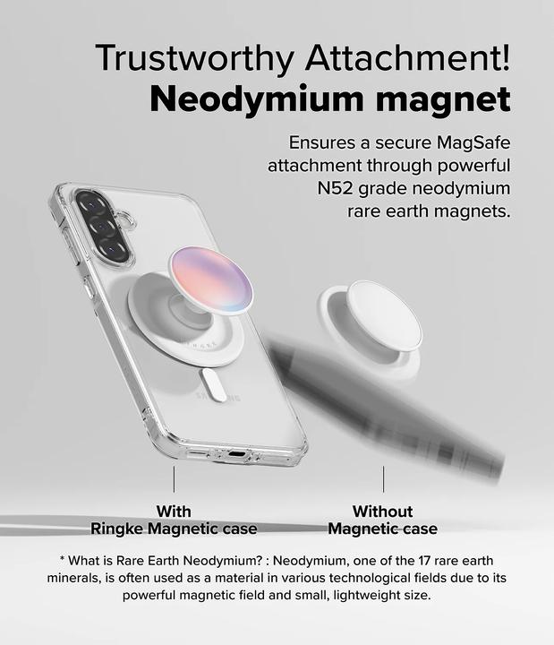 Actual product image Ringke Fusion Magnetic MagSafe Case for Samsung Galaxy A36 / A56 5G - Transparent (Samsung Galaxy A36, Samsung Galaxy A56 5G)