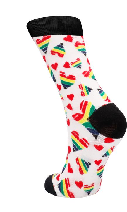 Actual product image Sexy Socks Happy Hearts (42 - 46)