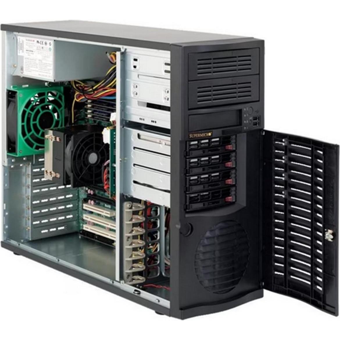 Supermicro SC733 TQ-668B (ATX, E-ATX), PC Gehäuse, Schwarz
