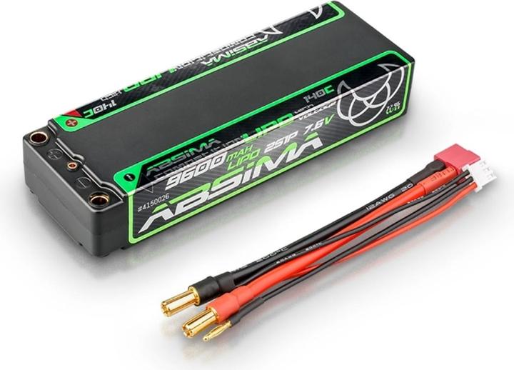 Actual product image Absima Competition LiPo HV 140C/2S1P HC 9600mAh 5mm (7.60 V, 9600 mAh)