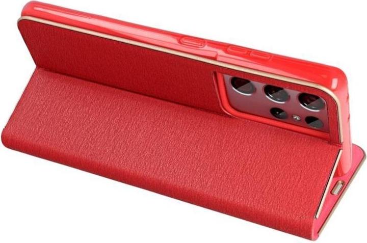 Produktbild OEM Book case LUNA Book Gold for SAMSUNG S25 Ultra red (Samsung Galaxy S25 Ultra)