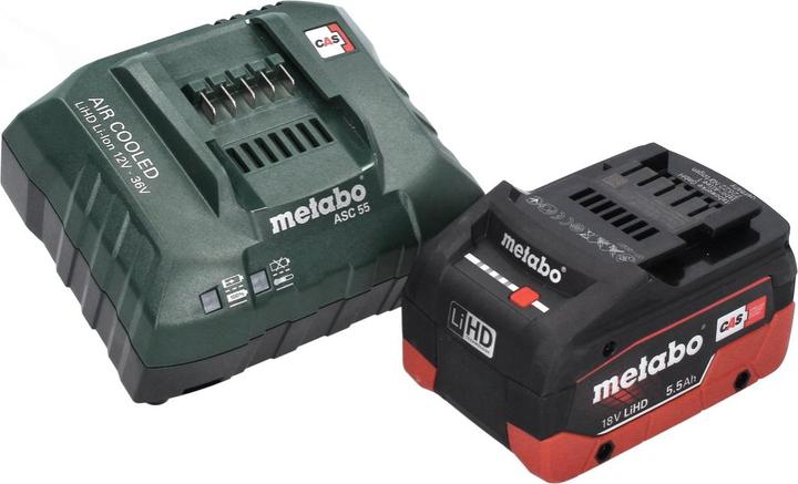 Produktbild Metabo KS 18 LTX 57 Akku Handkreissäge 18V 165x20mm + 1x Akku 5,5Ah + Ladegerät + MetaLoc
