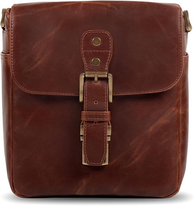 Produktbild MegaGear Ledertasche für Kamera (Kamera Schultertasche)