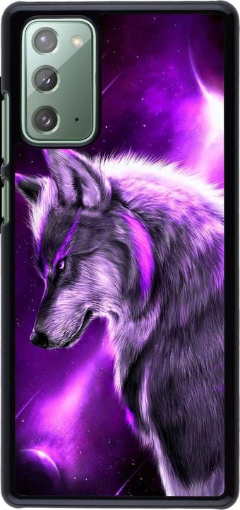 Actual product image PhoneLook Coque Purple Sky Wolf (Samsung Galaxy Note 20)