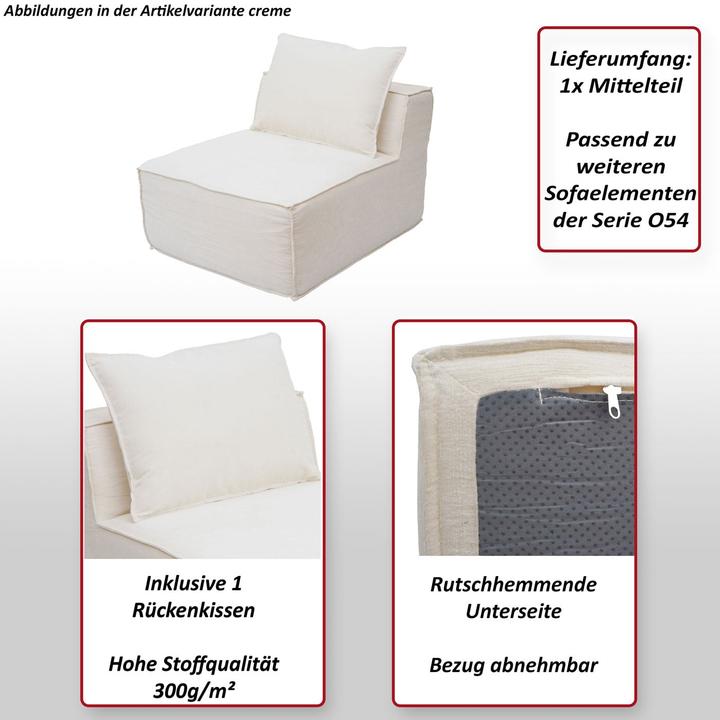 Immagine prodotto JOHN316 Sessel Mittelteil