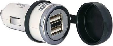 Produktbild Tecmate Doppel USB-Ladegerät mit Zigarettenanzünderstecker