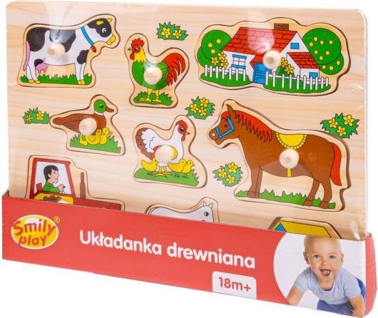 Produktbild Smily Wooden puzzle Farm (9 Teile)