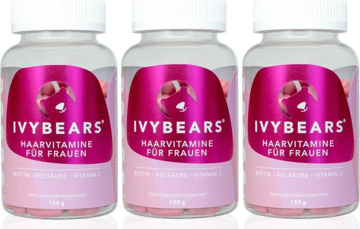Image du produit IVYBears Des vitamines pour les cheveux des femmes (3 pièce(s), Gummies, 150 g)