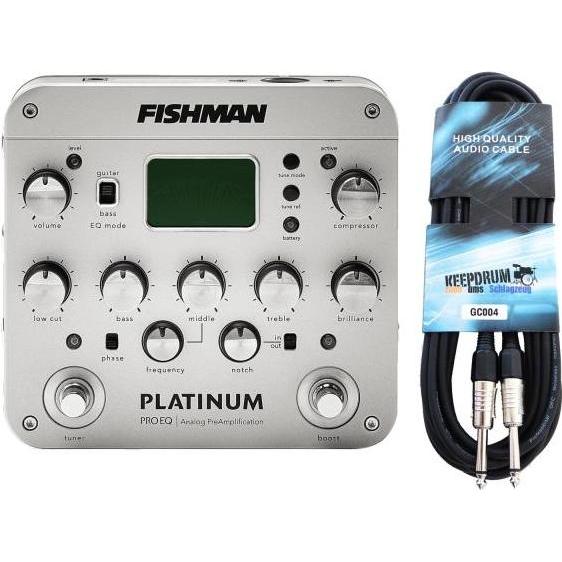 Thumbnail - Fishman PRO-PLT-201 Platinum Pro EQ Vorverstärker mit Kabel (Gitarre), Instrumentenverstärker