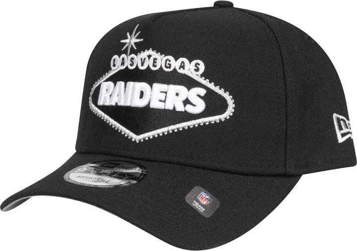 Actual product image New Era 9Forty Snapback Cap - Sign Las Vegas Raiders Schwarz (One size)