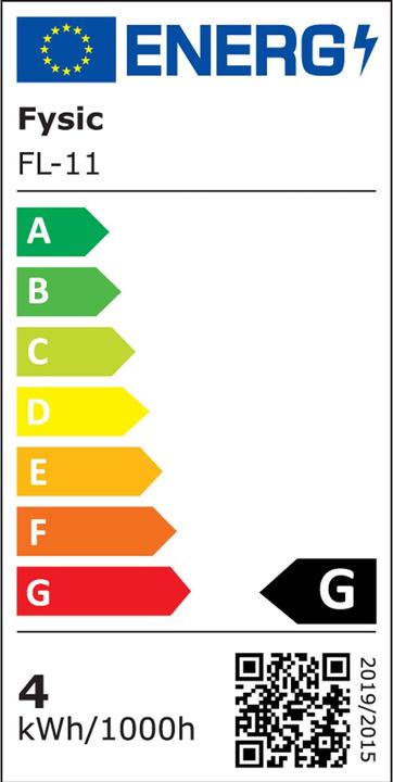 Energie-Label Fysic FL-11 (100 lm)