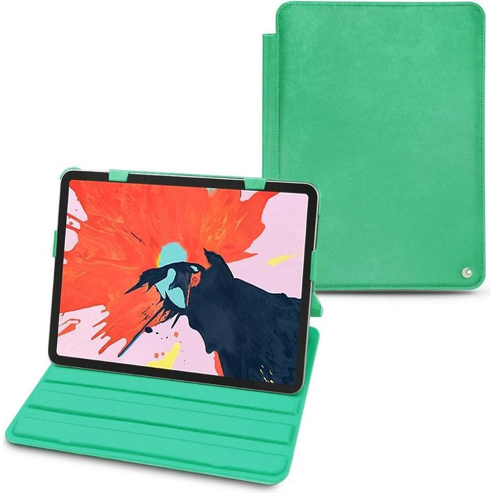 Noreve Lederschutzhülle horizontal (iPad Pro 12.9 2018 (3. Gen)), Tablet Hülle, Grün