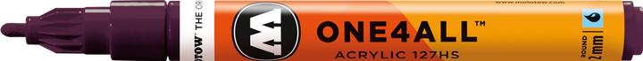 Actual product image Molotow Permanent marker One4All 127 HS refillable 2mm purple-violet (Purple violet, 2 mm, 1 x)