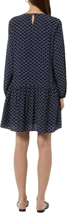 Image du produit Comma Robe imprimée à manches élastiques, encolure découpée avec bouton (40)