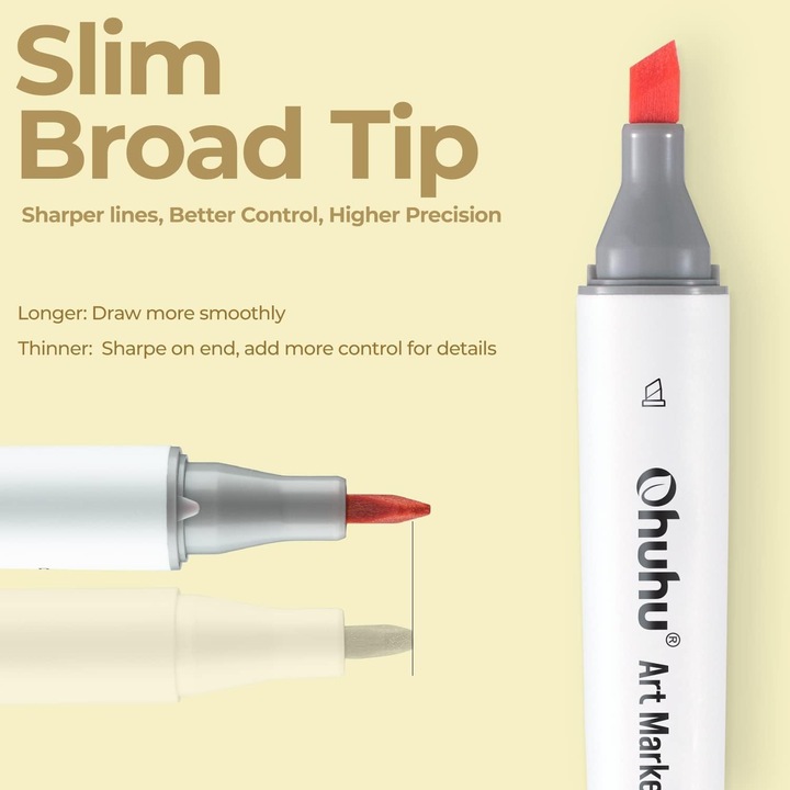 Produktbild Ohuhu Kaala Kunstmarker (Mehrfarbig, 6 mm, 60 x)