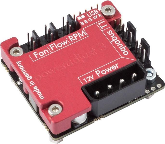 Actual product image Aqua Computer Aquacomputer passive cooler for poweradjust 3, red