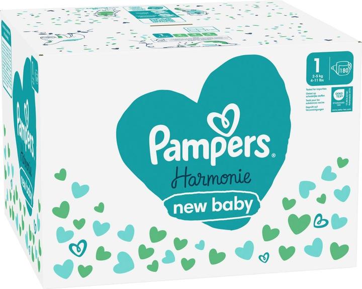 Productafbeelding Pampers Harmonie (Gr. 1, Maandelijks pakket, 180 Pcs.)