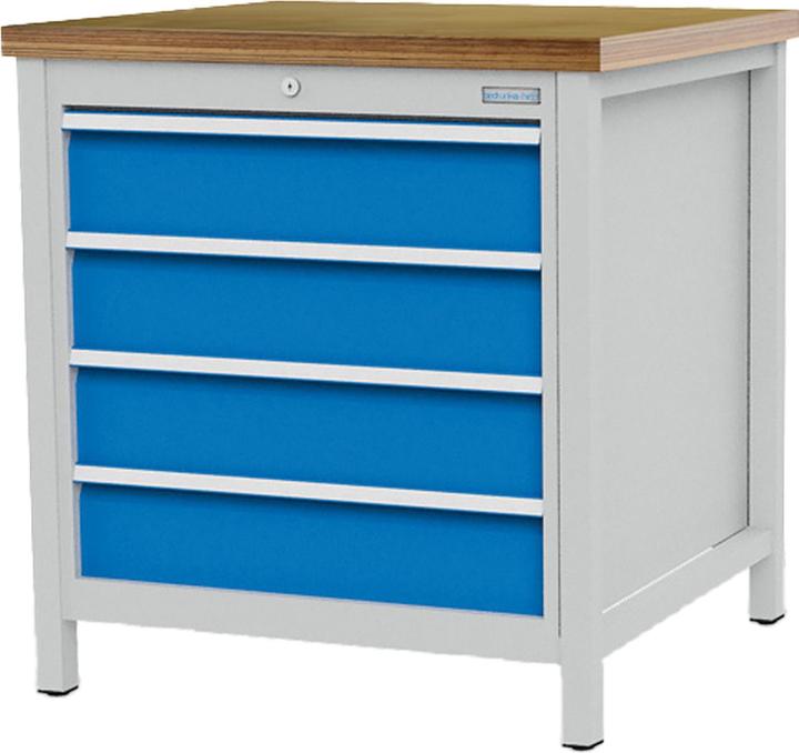 Produktbild Bedrunka & hirth Kastenwerkbank Breite 810 mm R 24-24 4x Schublade BxTxH 810x750x859 mm - (81 cm, 75 cm)
