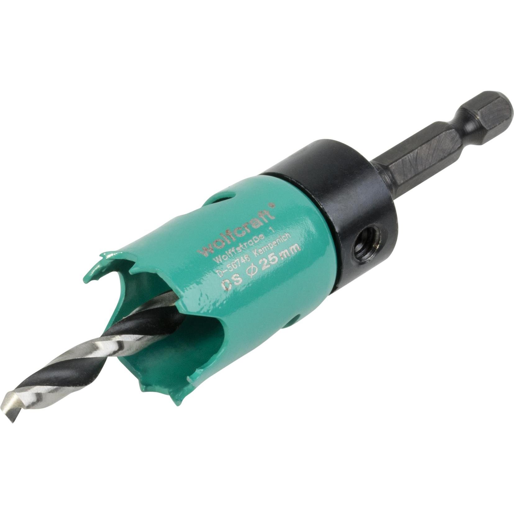 wolfcraft, Lochsäge, 1 Carbonstahl-Lochsäge (2.5 Zentimeter)