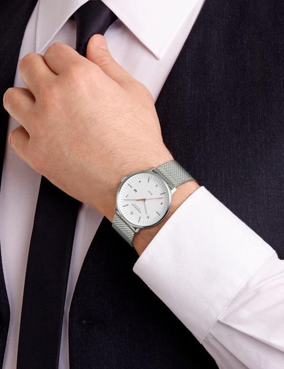 Produktbild Mondaine MLE.41910.SM Herrenuhr Doppio Solar 41mm (Swiss Made, Analoguhr, 41 mm)