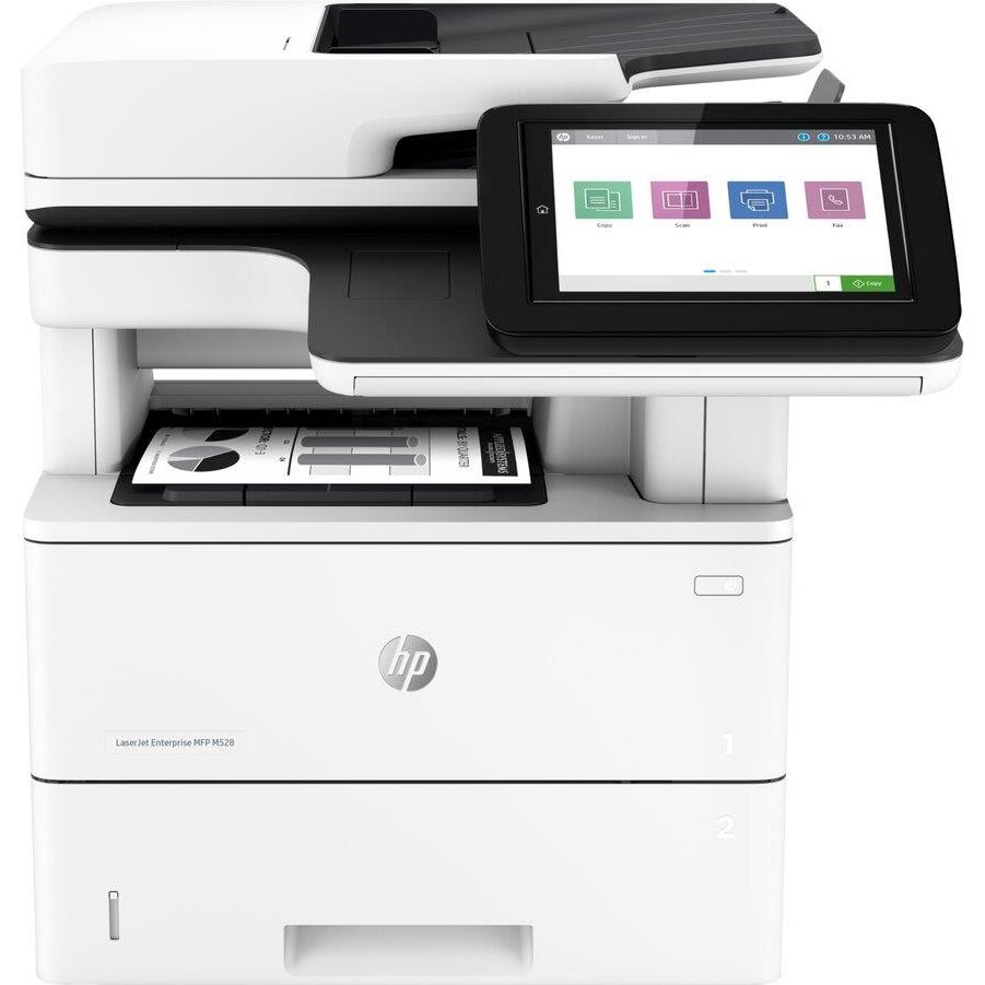 HP LaserJet Enterprise MFP M528dn (Laser, Schwarz-Weiss), Drucker, Weiss