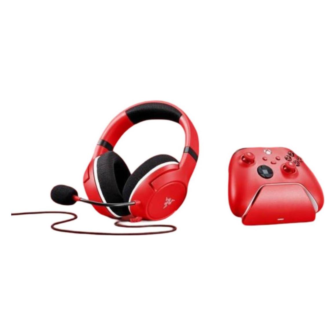 Razer Essential Duo Bundle Kaira X (Kabelgebunden), Gaming Headset, Rot