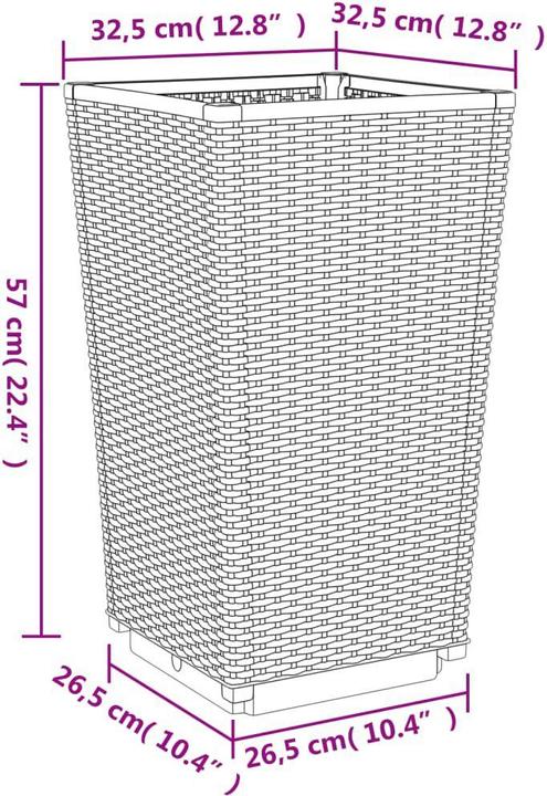 Actual product image vidaXL Pflanzkübel