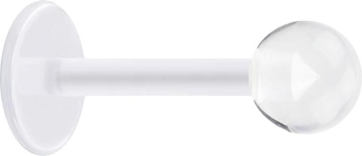 Produktbild Star Piercing Micro Labret transparent mit Kugel transparent (ohne Messing, Kunststoff)