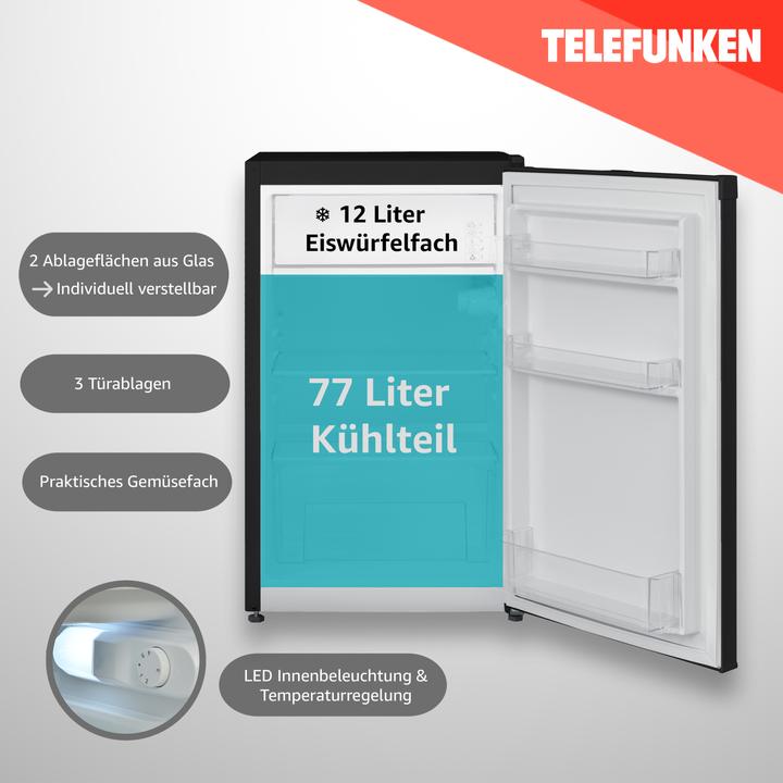 Produktbild Telefunken Tischkühlschrank CF-33-101-B2 89L bk E (89 l)