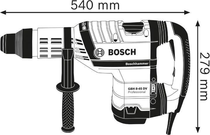 Produktbild Bosch Professional Bohrhammer mit SDS max GBH 8-45 DV (Netzbetrieb)