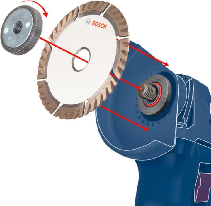 Immagine prodotto Bosch Professional Zubehör Lama diamantata Standard per calcestruzzo, 450 x 25,40 x 3,6 x 10 mm