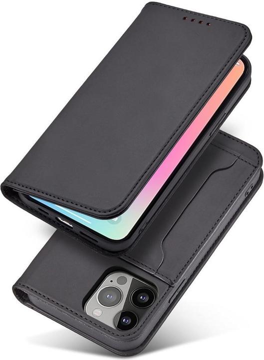 Produktbild Hurtel Magnet Card Case case for iPhone 14 flip cover wallet stand black (Apple iPhone 14)