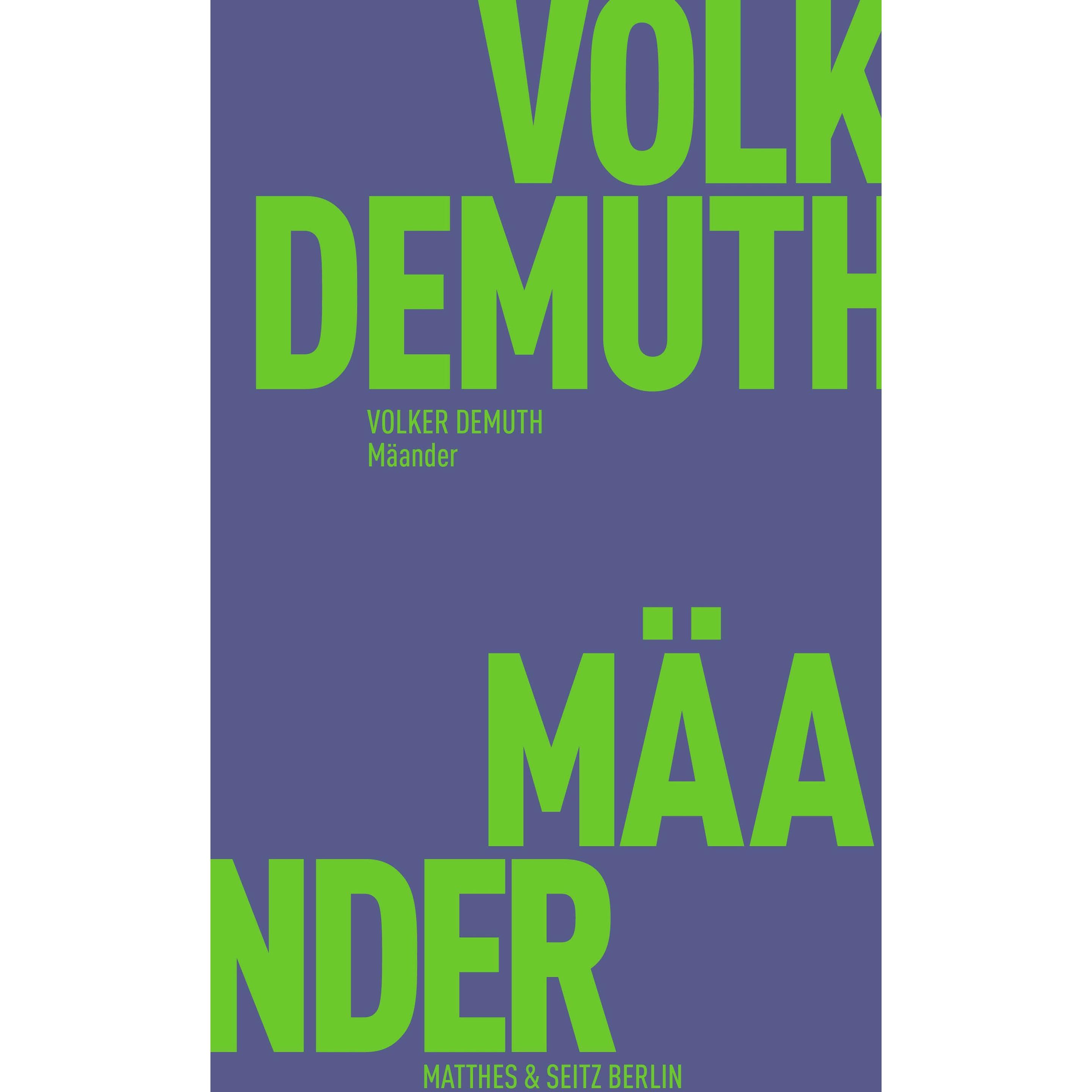 Thumbnail - Mäander, Fachbücher von Volker Demuth