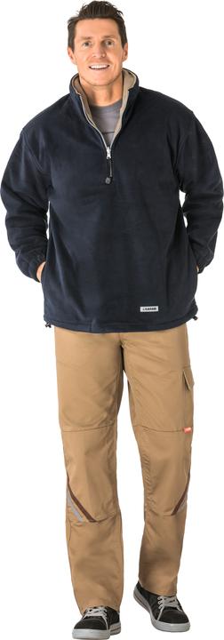 Produktbild Planam Relax Fleecetroyer marine/camel M L (L)