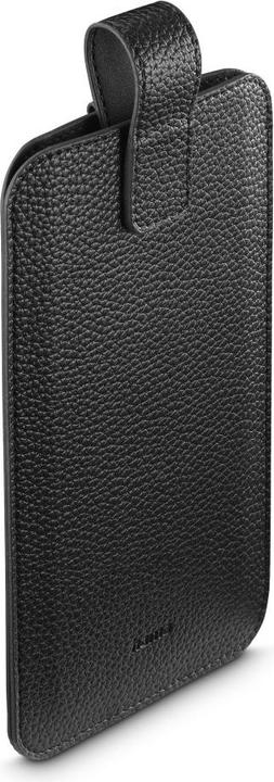 Immagine prodotto Hama Custodia per smartphone, universale, per smartphone da 16,0x8,9x1,2 cm, finta pelle, nero (Universale)