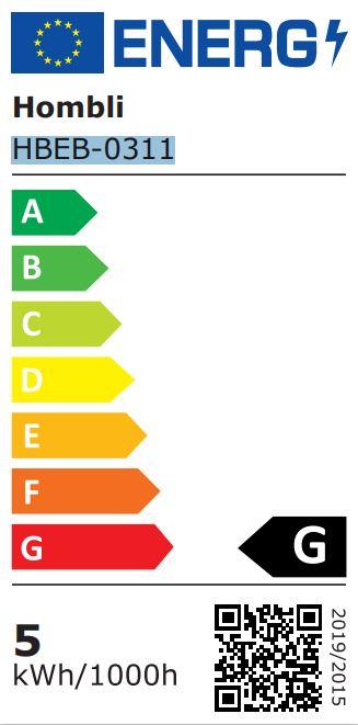 Energy Label Hombli Smokey (E27, 5.50 W, 60 lm, 1 x, G)