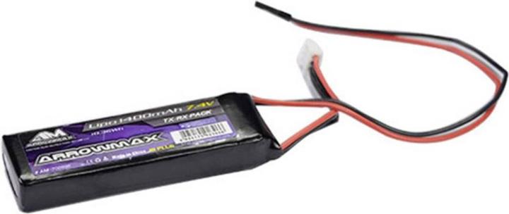 Arrowmax Arrwomax Lipo 1400mAh 7.4V RX Pack GP (JR Plug) (7.40 V, 1400 mAh)