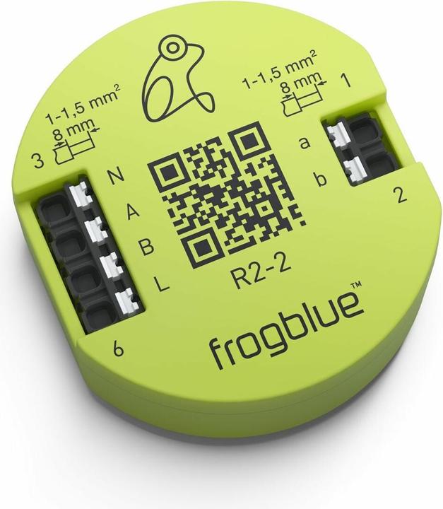Image du produit Frogblue frogRelay2-2-PF, interrupteur à relais à 2 canaux avec 2 entrées et 2 sorties (Actionneur de commutation)