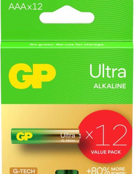 Produktbild GP Batteries Bateria GP Ultra Alkaline AAA LR03 bl/12 (12 Stk., AAA)
