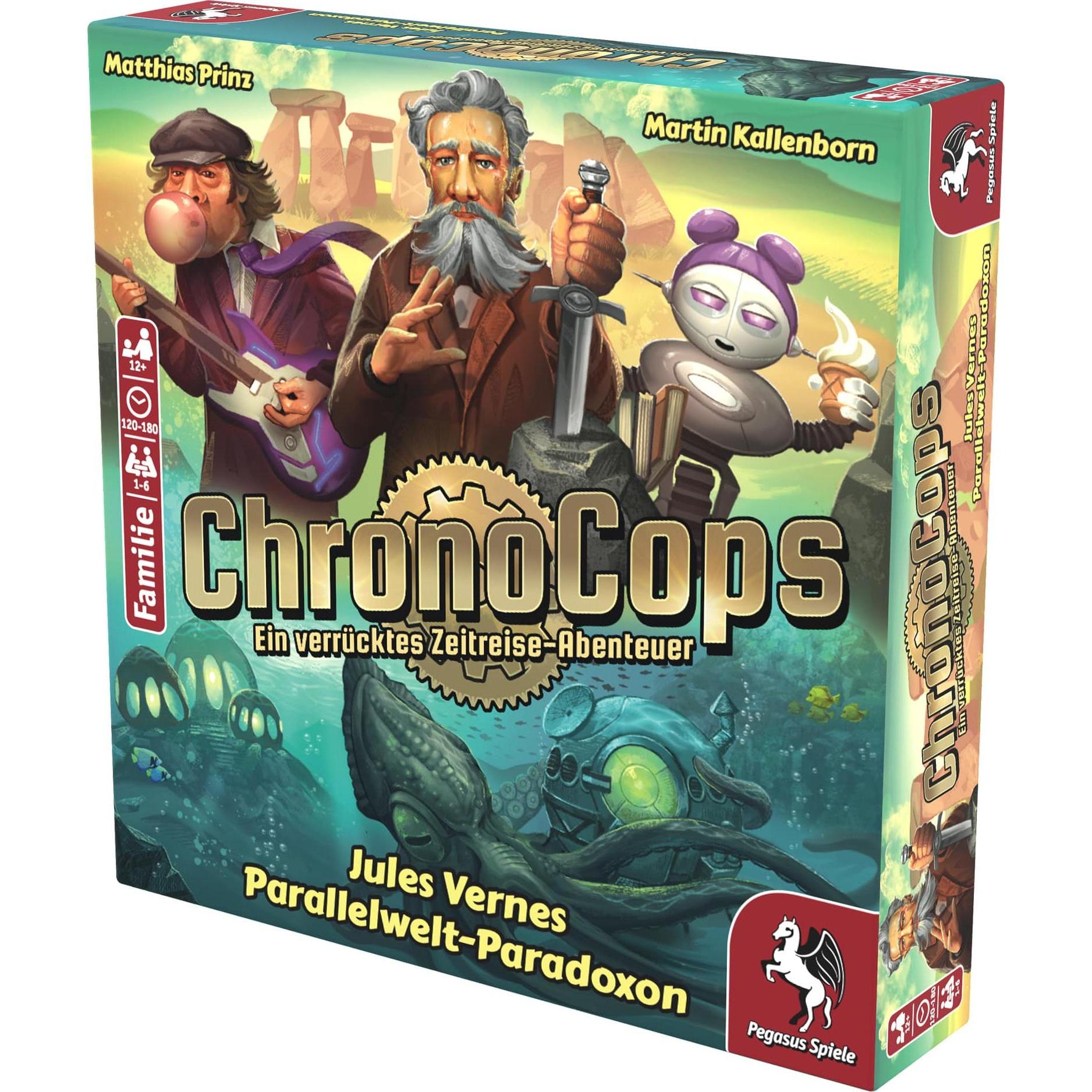 Pegasus 18192G - ChronoCops - Jule Vernes Parallelwelt-Paradoxon, Kartenspiel (DE-Ausgabe) (Deutsch)